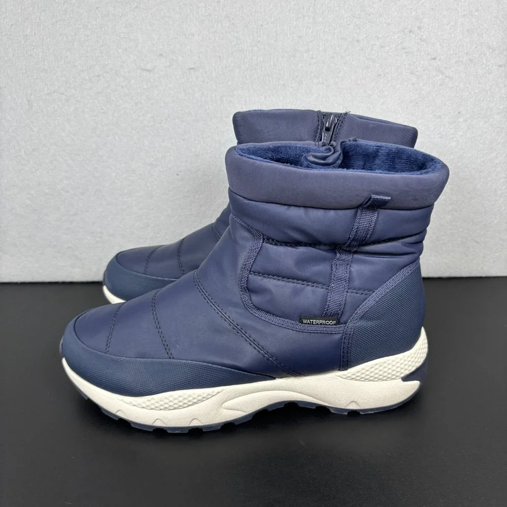 Baretraps Darra Womens Navy Blue Waterproof Winter Snow Boots Size 10M New Shoes